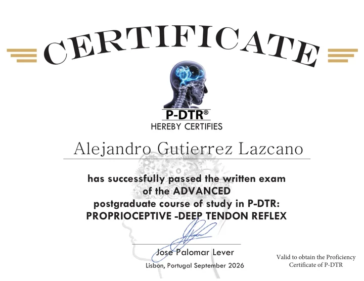 Certificado P-DTR Advanced